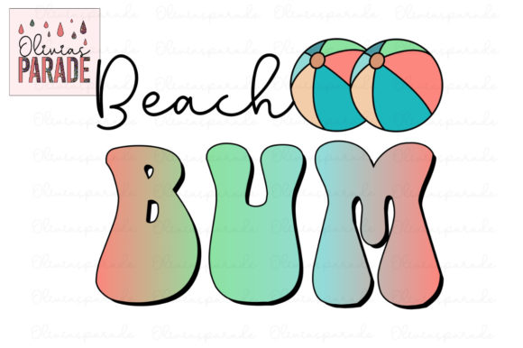 Beach Bum and Beach Balls: A Vacation-Themed PNG for Sublimation