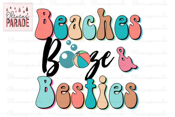Beaches Booze Besties: Your Ultimate Beach Party Design Asset