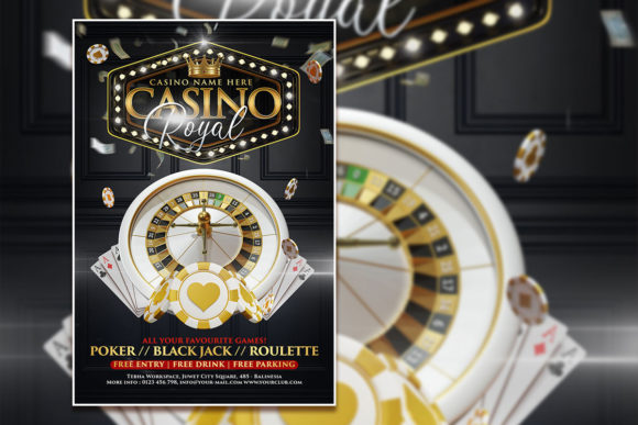Black Gold Casino Royal Poster Template: Your Ticket to a Winning Event