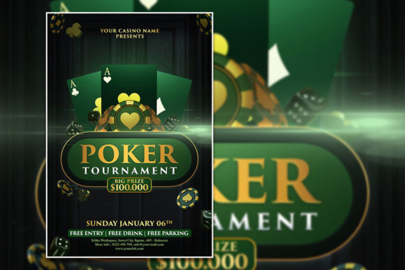 Design a Winning Night with a Modern Poker Tournament Poster