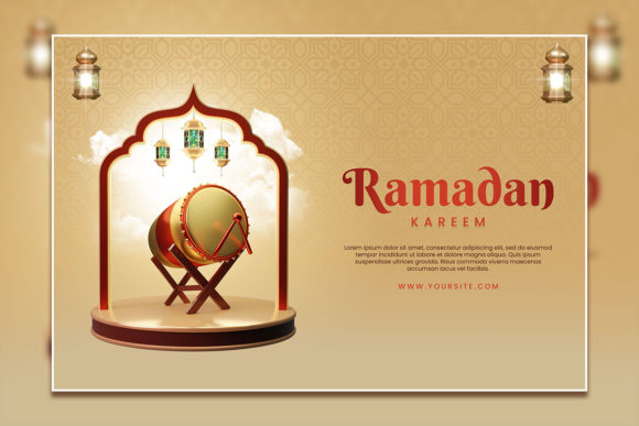 Designing Meaningful Ramadan Kareem Posters with Editable Templates