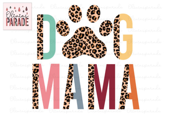 Designing with the Dog Mama Half Leopard Rainbow Clipart