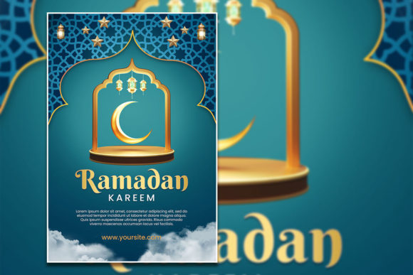 Modern Ramadan Kareem Flyer Template for Instant Design
