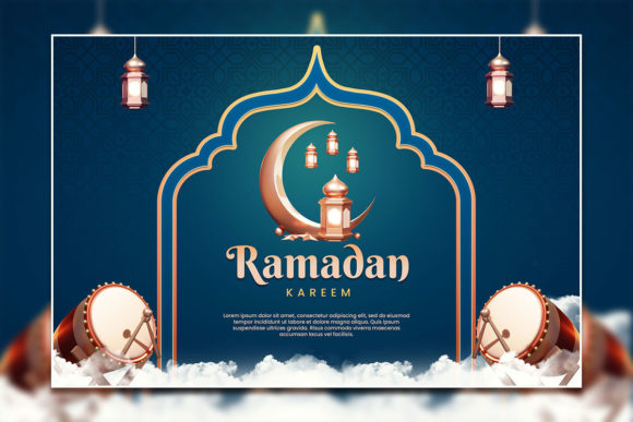 Modern Ramadan Kareem Poster: Your Fully Editable Celebration Template