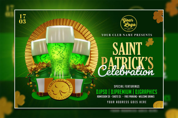 Modern Saint Patricks Poster Template: Design Your Perfect Flyer